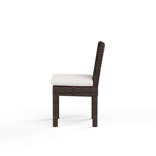 Sunset West - Montecito Armless Dining Chair in Canvas Flax w/ Self Welt - SW2501-1A-FLAX-STKIT veiw 2