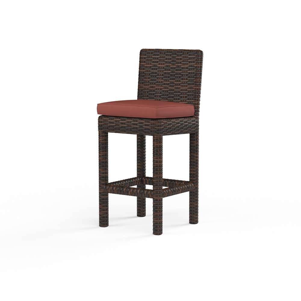 Sunset West - Montecito Barstool in Canvas Henna w/ Self Welt - SW2501-7B-5407 veiw 1