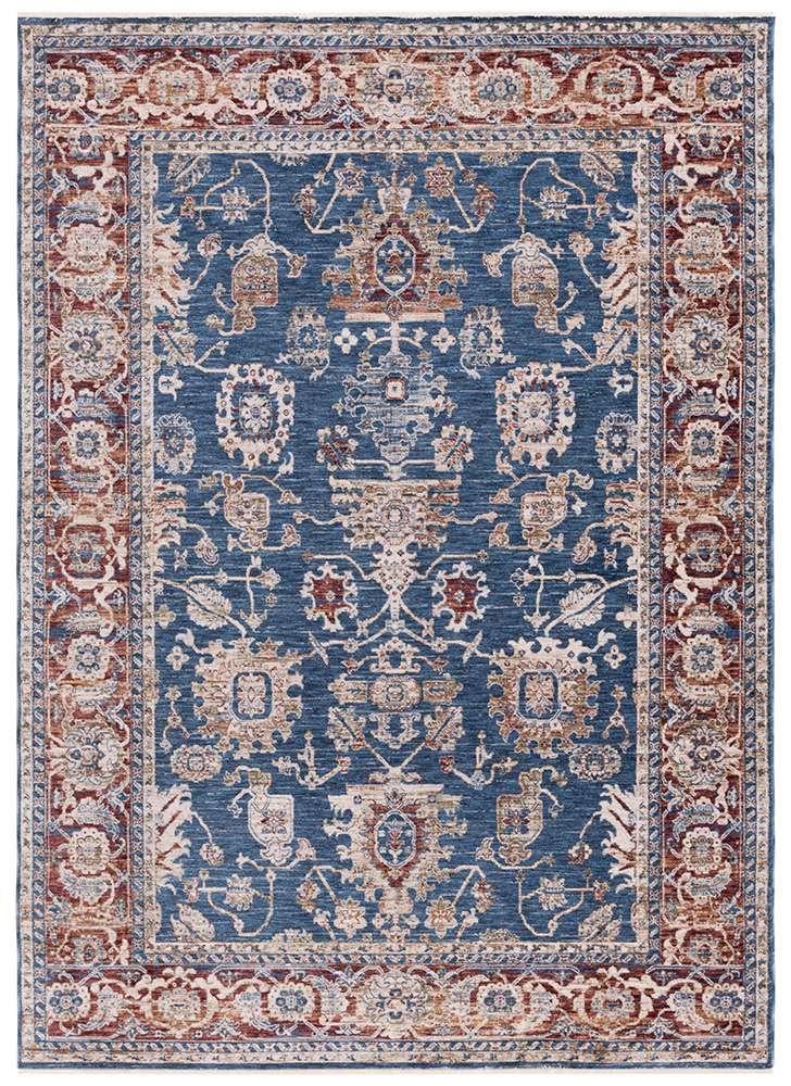 Lauren Ralph Lauren - Bennet Rug - 5-3in X 7-6in - Dark Blue / Red veiw 1