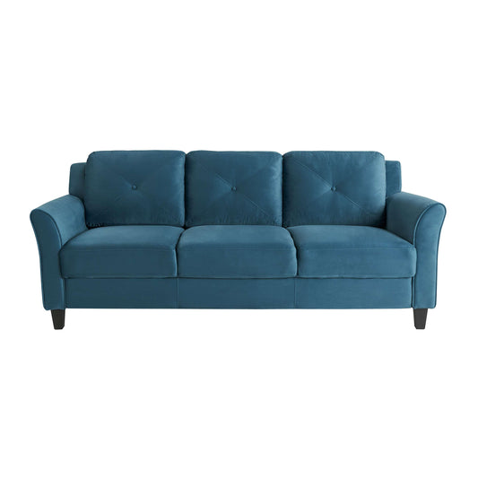 Lifestyle Solutions - Highland Sofa with Curved Arms, Blue - CCHRFKS3BLUVA veiw 2