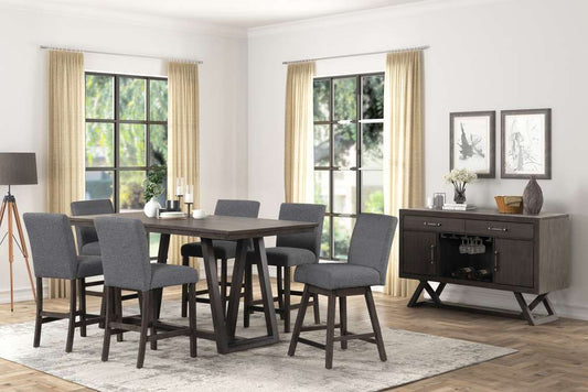 New Classic Furniture - High Line Swivel Counter Chair (Set of 2) -Gray - D4125-28-GRY veiw 2