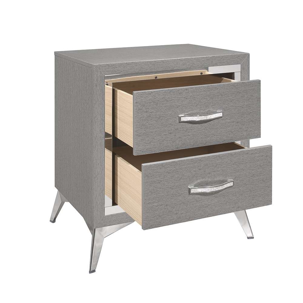 New Classic Furniture - Huxley Nightstand-Gray - B3365G-040 veiw 5