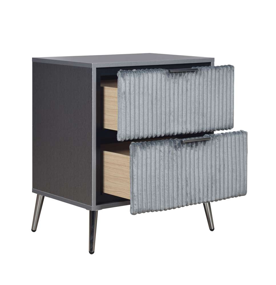 New Classic Furniture - Kailani Nightstand- Gray - B4378G-040 veiw 6