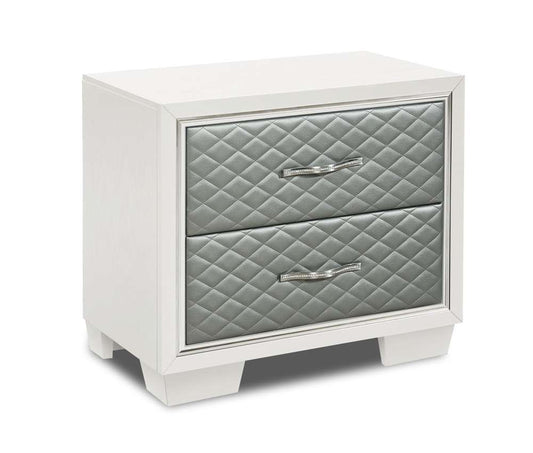 New Classic Furniture - Luxor Nightstand-White - B2025W-040 veiw 2