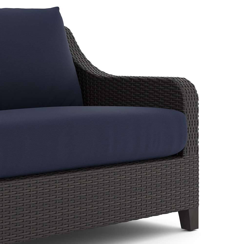 New Classic Furniture - Skye Outdoor Patio Furniture 2 Pc Set -Sofa And Slat Top Coffee Table Set-Blue - G807C-30S veiw 5