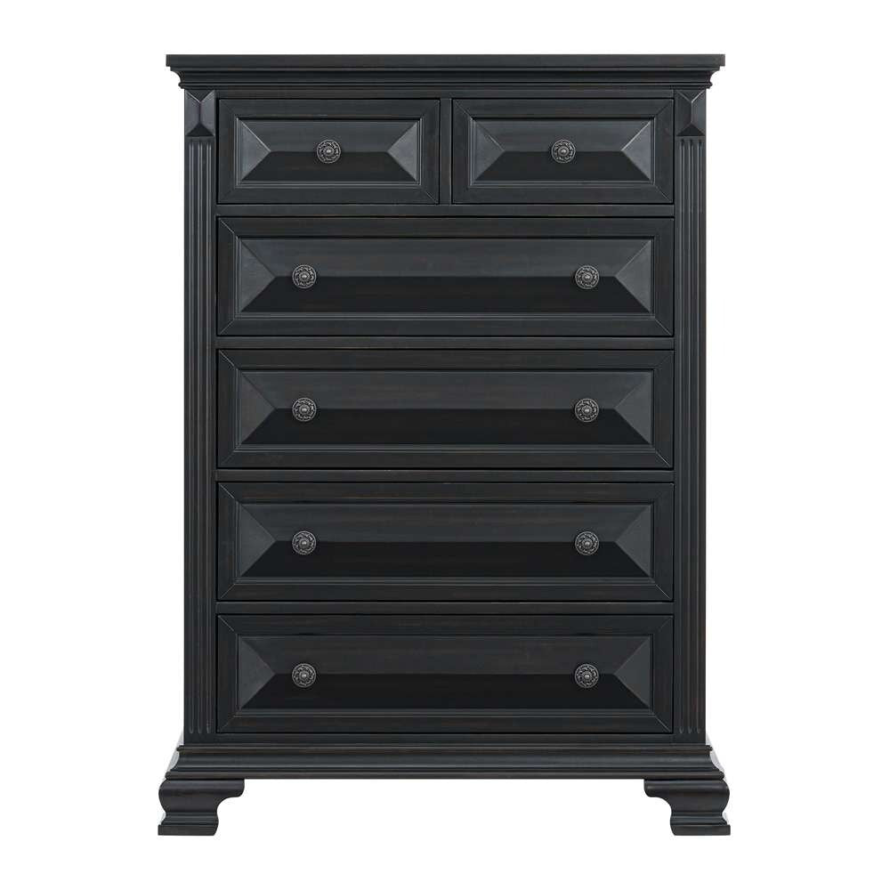 Picket House Furnishings - Sumner 6-Drawer Chest in Black - B-10980-8-CH veiw 2