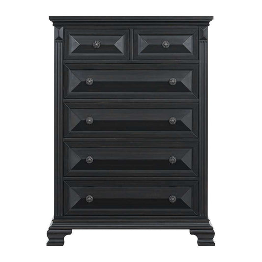 Picket House Furnishings - Sumner 6-Drawer Chest in Black - B-10980-8-CH veiw 2