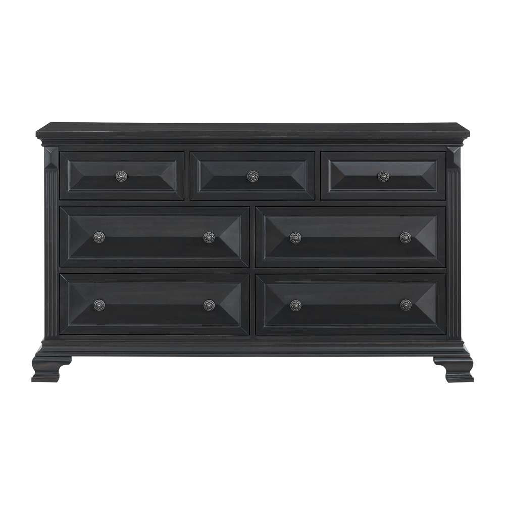 Picket House Furnishings - Sumner 7-Drawer Dresser in Black - B-10980-8-DR veiw 2