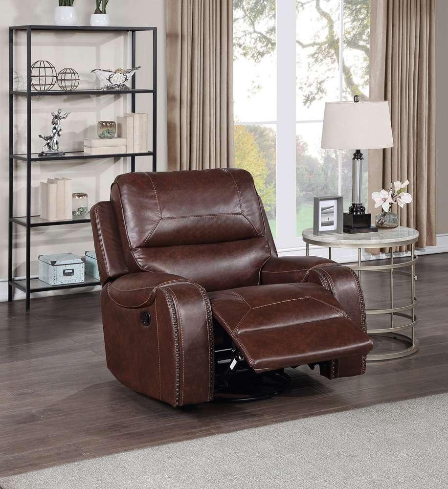 Steve Silver - Keily Manual Swivel Glider Recliner, Brown - KE800C veiw 5