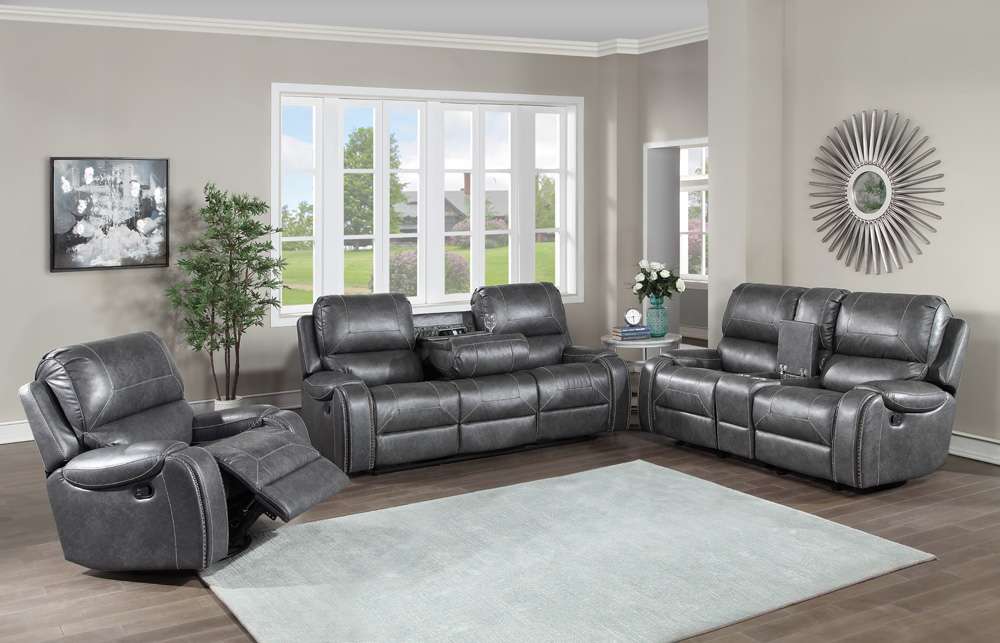 Steve Silver - Keily Gray Manual Sofa - KE800SG veiw 3