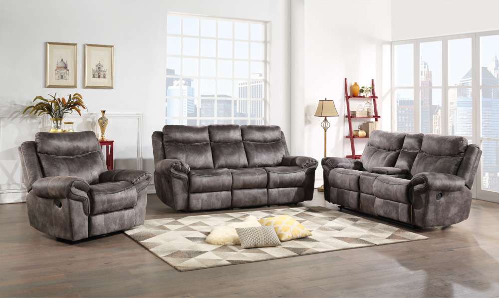 Steve Silver - Nashville Reclining Sofa Grey - NH850SG veiw 4