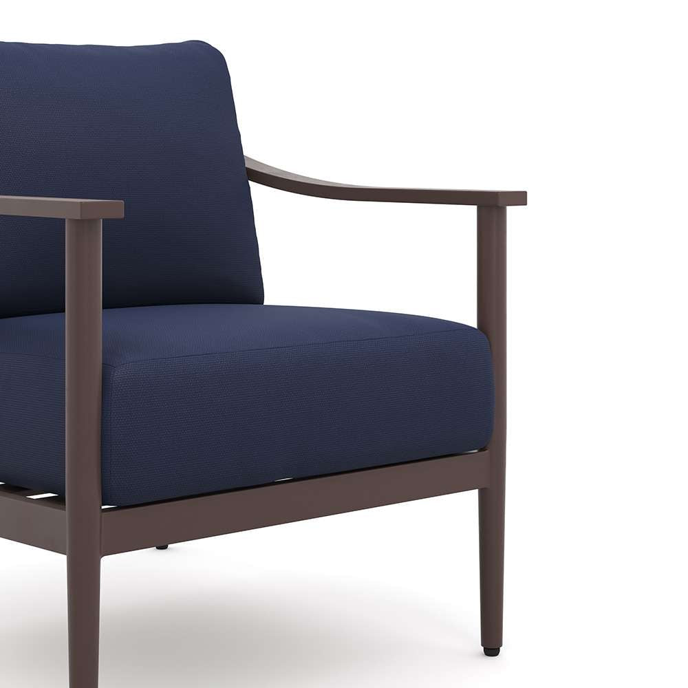 New Classic Furniture - Moana 4 Piece Outdoor Conversation Set - Sofa, 2 Club Chairs And Coffee Table-Blue - G814B-4S veiw 8