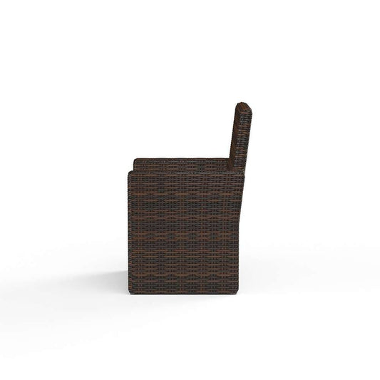 Sunset West - Montecito Dining Chair in Canvas Flax w/ Self Welt - SW2501-1-FLAX-STKIT veiw 2