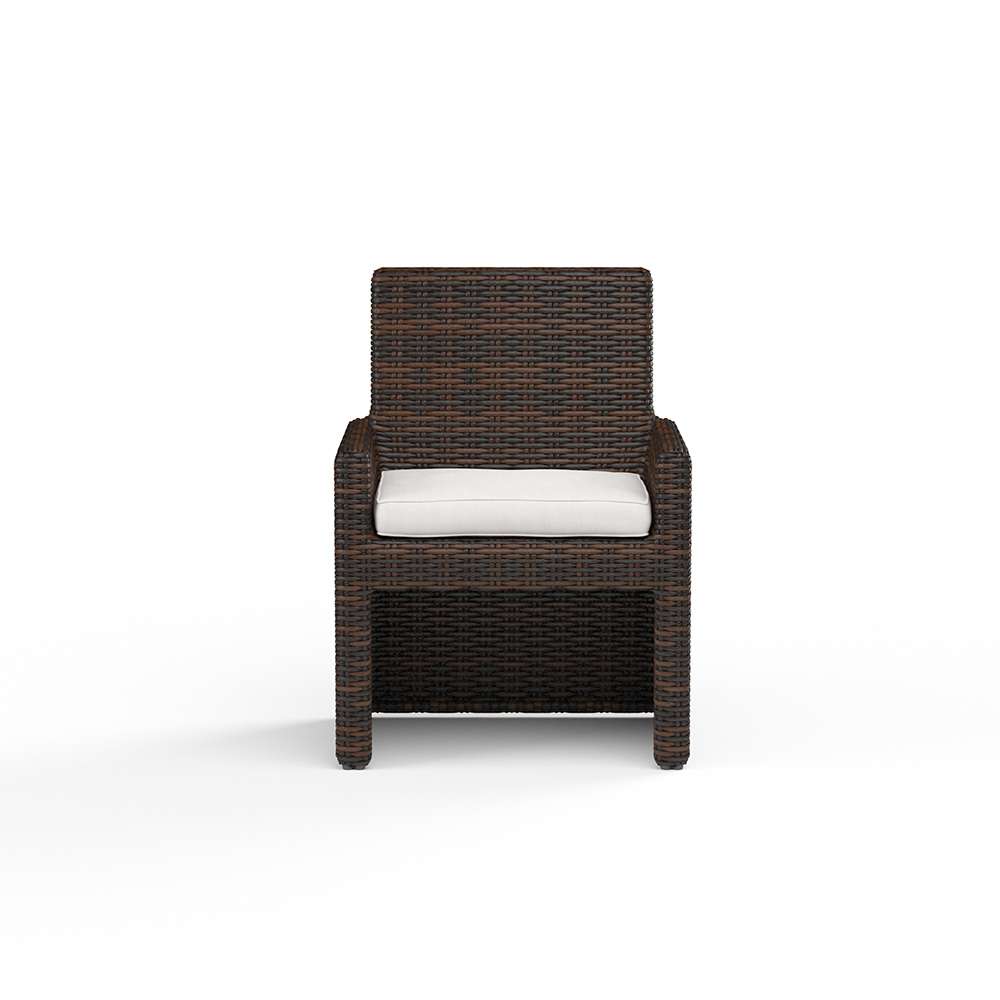 Sunset West - Montecito Dining Chair in Canvas Flax w/ Self Welt - SW2501-1-FLAX-STKIT veiw 3