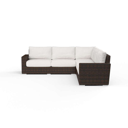 Sunset West - Montecito Sectional in Canvas Flax w/ Self Welt - SW2501-SEC-FLX-STKIT veiw 2