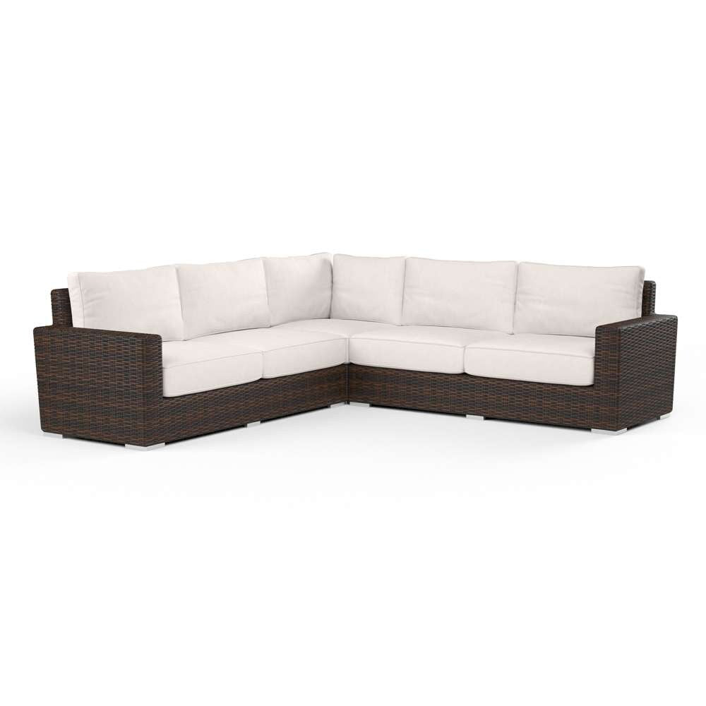 Sunset West - Montecito Sectional in Canvas Natural w/ Self Welt - SW2501-SEC-5404 veiw 1