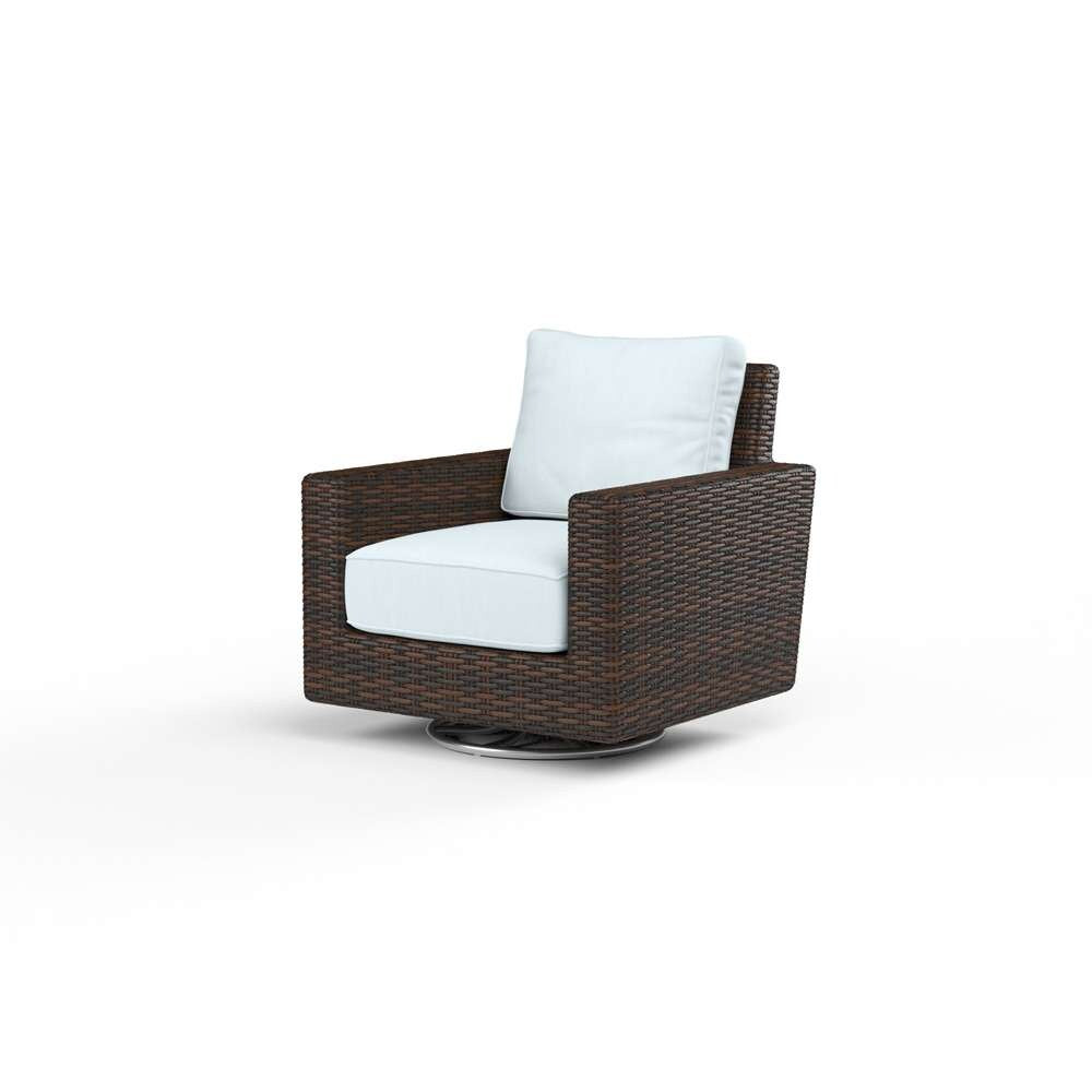Sunset West - Montecito Swivel Rocker Club Chair in Canvas Skyline w/ Self Welt - SW2501-21SR-14091 veiw 1