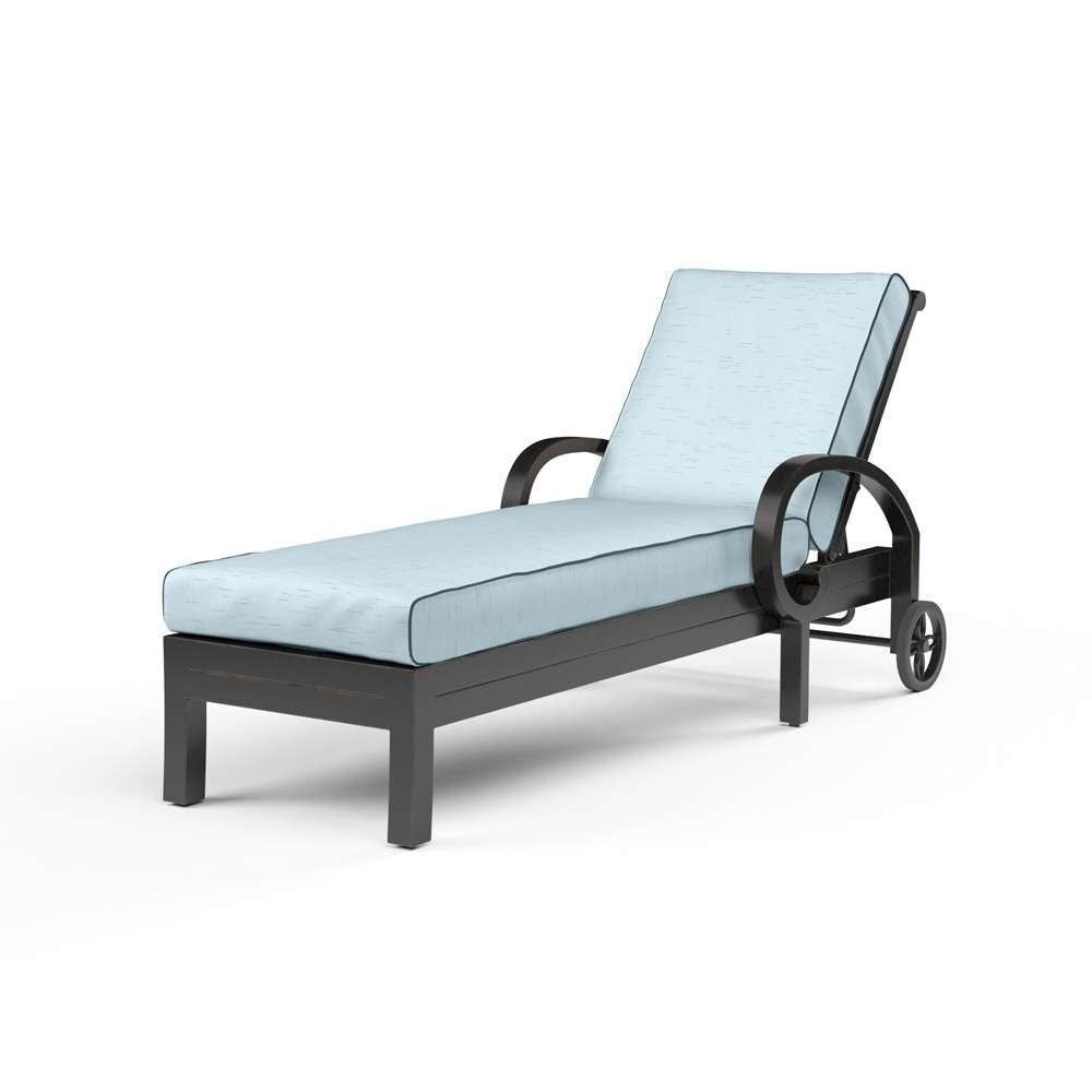 Sunset West - Monterey Chaise Lounge in Canvas Skyline w/ Self Welt - SW3001-9-14091 veiw 1