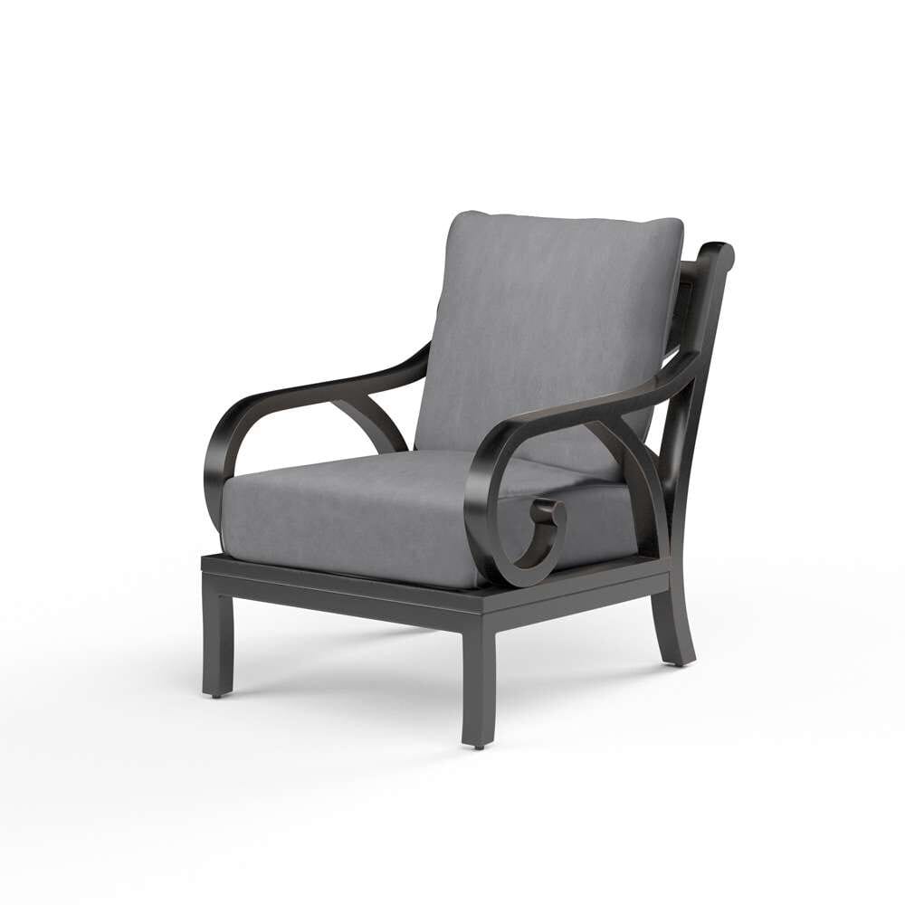 Sunset West - Monterey Club Chair in Canvas Granite w/ Self Welt - SW3001-21-5402 veiw 1