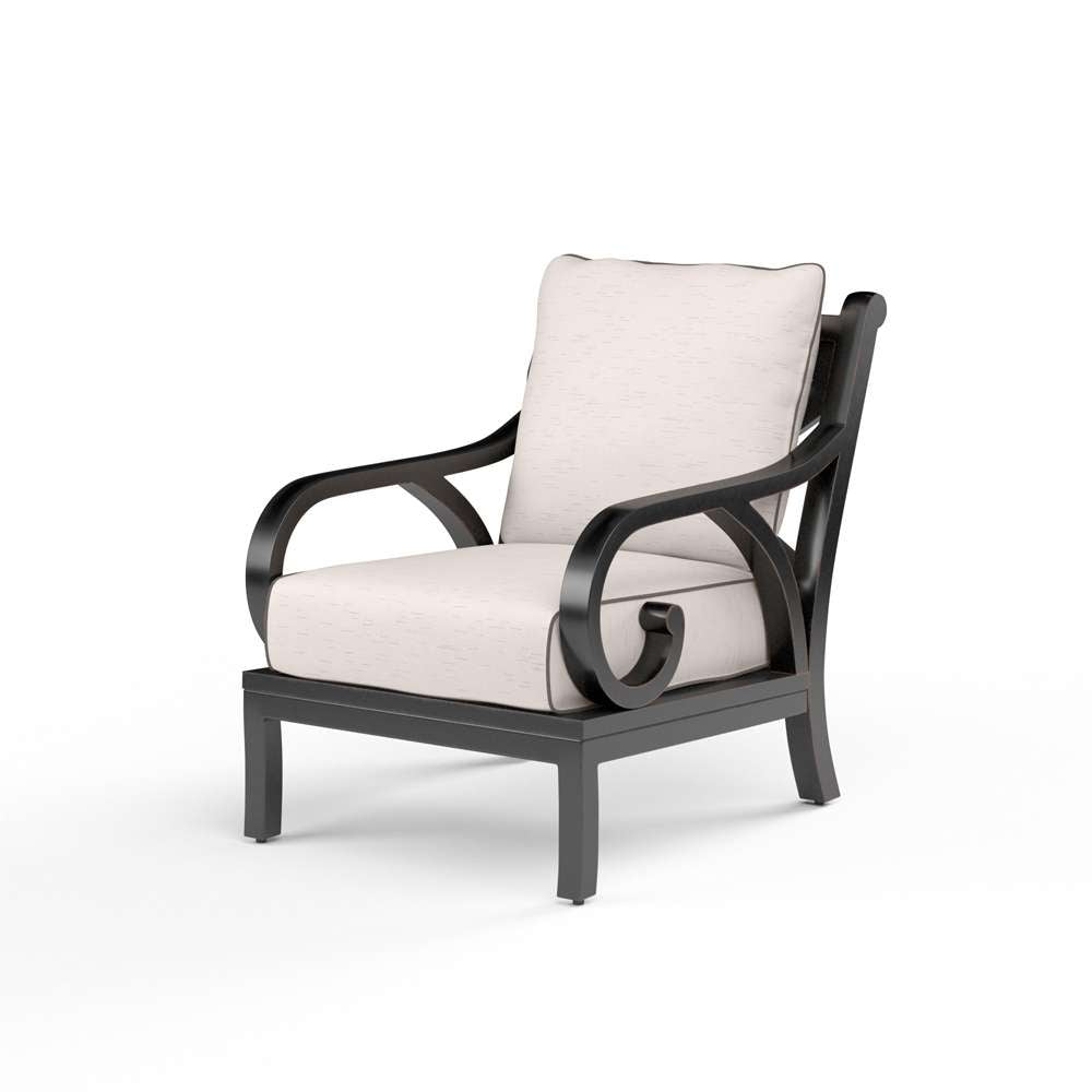 Sunset West - Monterey Club Chair in Canvas Natural w/ Self Welt - SW3001-21-5404 veiw 1