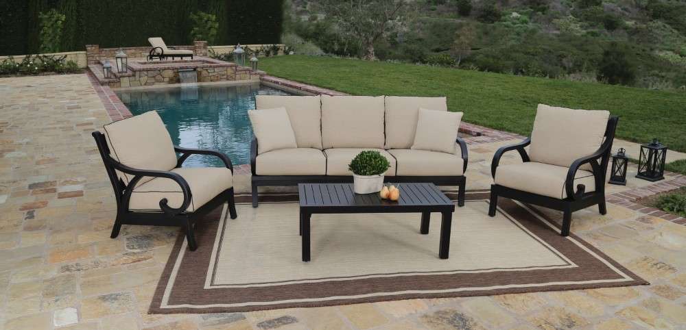 Sunset West - Monterey Club Chair in Frequency Sand w/ Contrast Canvas Java Welt - SW3001-21-LSTN-STKIT veiw 3