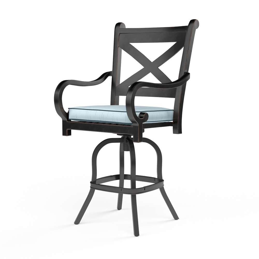 Sunset West - Monterey Counter Stool in Canvas Skyline w/ Self Welt - SW3001-7C-14091 veiw 1