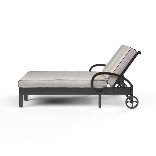 Sunset West - Monterey Double Chaise in Frequency Sand w/ Contrast Canvas Java Welt - SW3001-99-SAND-STKIT veiw 2