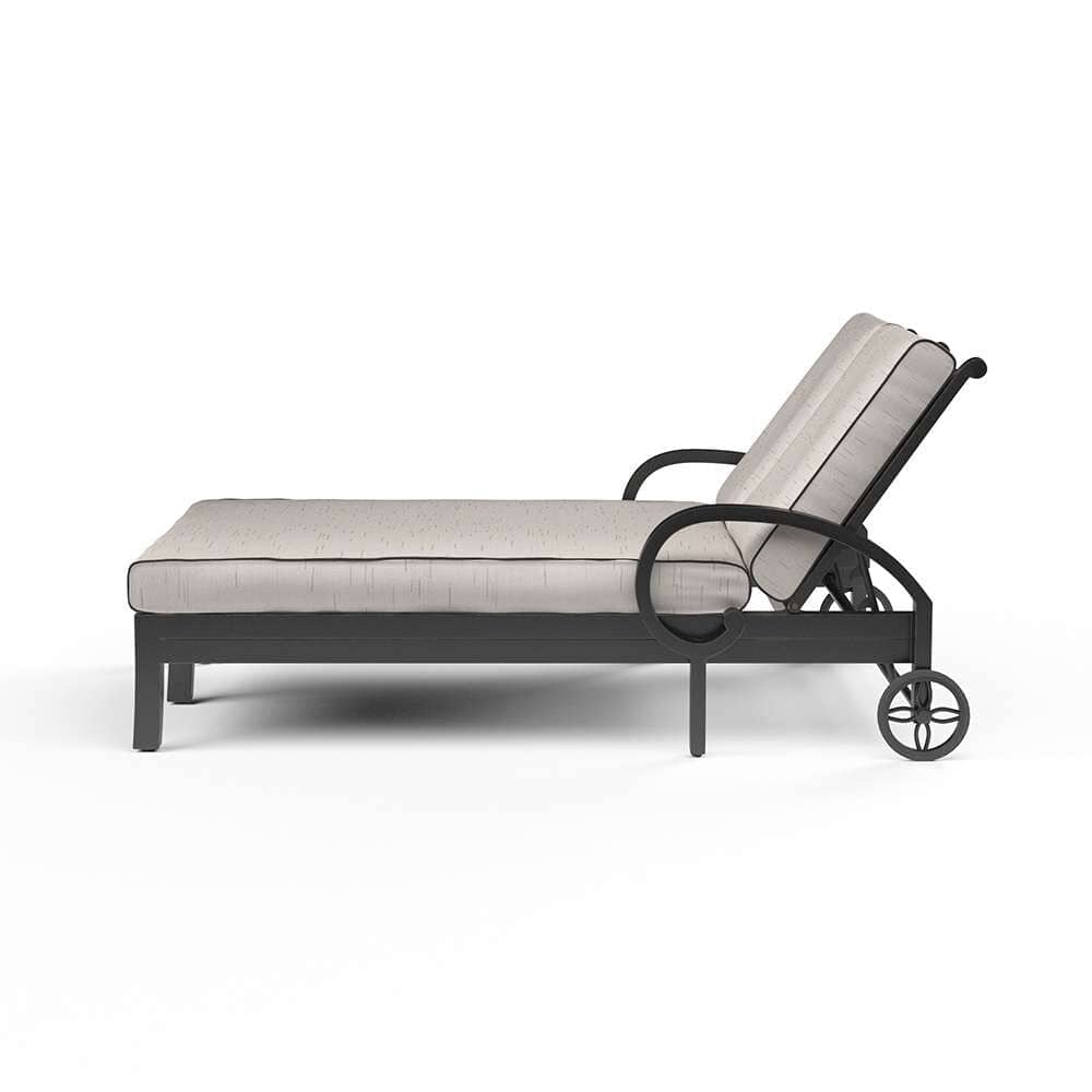 Sunset West - Monterey Double Chaise in Frequency Sand w/ Contrast Canvas Java Welt - SW3001-99-SAND-STKIT veiw 2