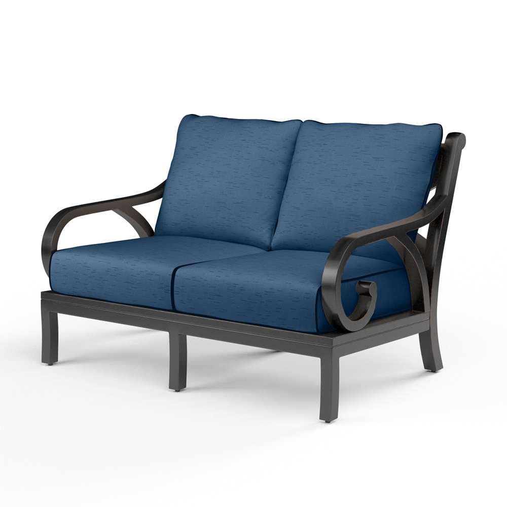 Sunset West - Monterey Loveseat in Spectrum Indigo w/ Self Welt - SW3001-22-48080 veiw 1