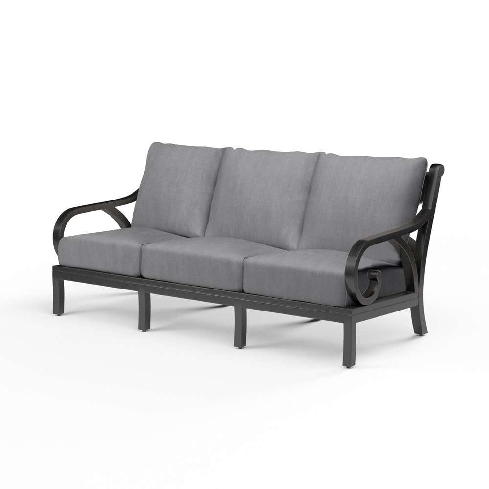 Sunset West - Monterey Sofa in Canvas Granite w/ Self Welt - SW3001-23-5402 veiw 1