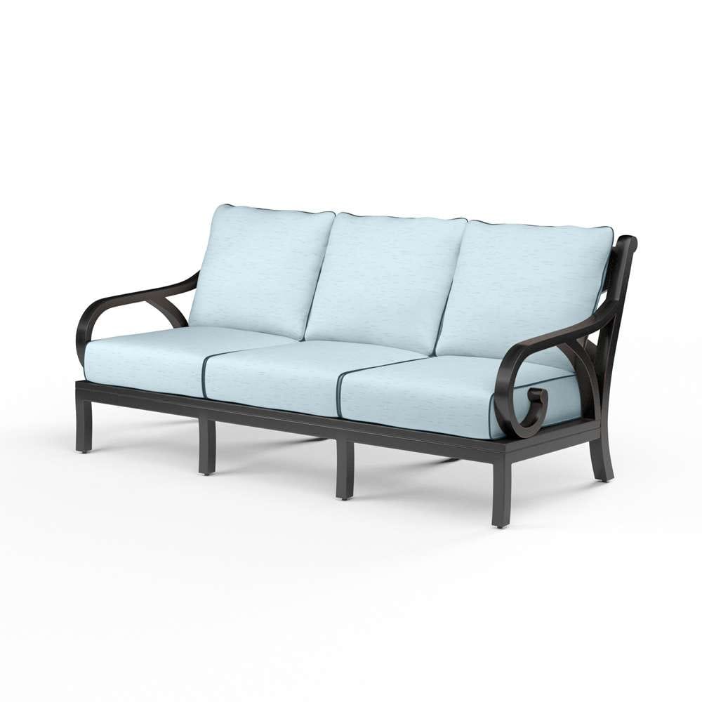 Sunset West - Monterey Sofa in Canvas Skyline w/ Self Welt - SW3001-23-14091 veiw 1