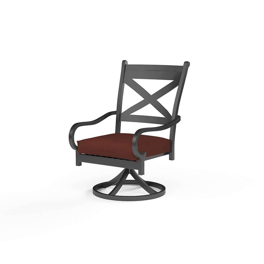 Sunset West - Monterey Swivel Dining Chair in Canvas Henna w/ Self Welt - SW3001-11-5407 veiw 1