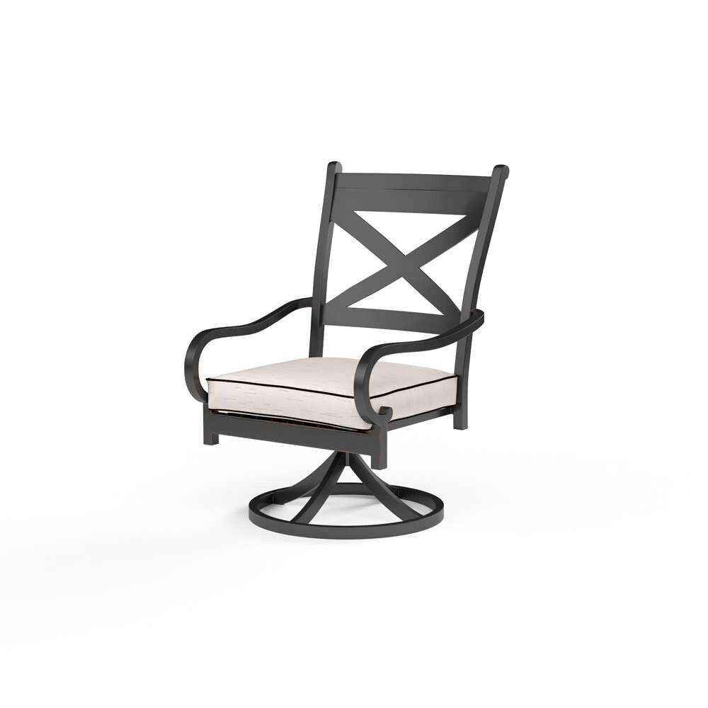 Sunset West - Monterey Swivel Dining Chair in Canvas Natural w/ Self Welt - SW3001-11-5404 veiw 1