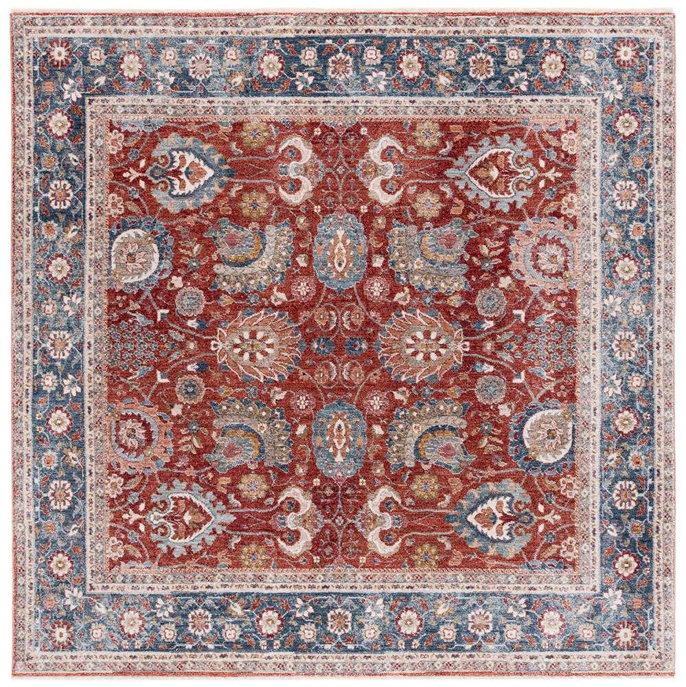 Lauren Ralph Lauren - 1412 Rug - 6-7in X 6-7in Square - Red / Navy Ivory veiw 1