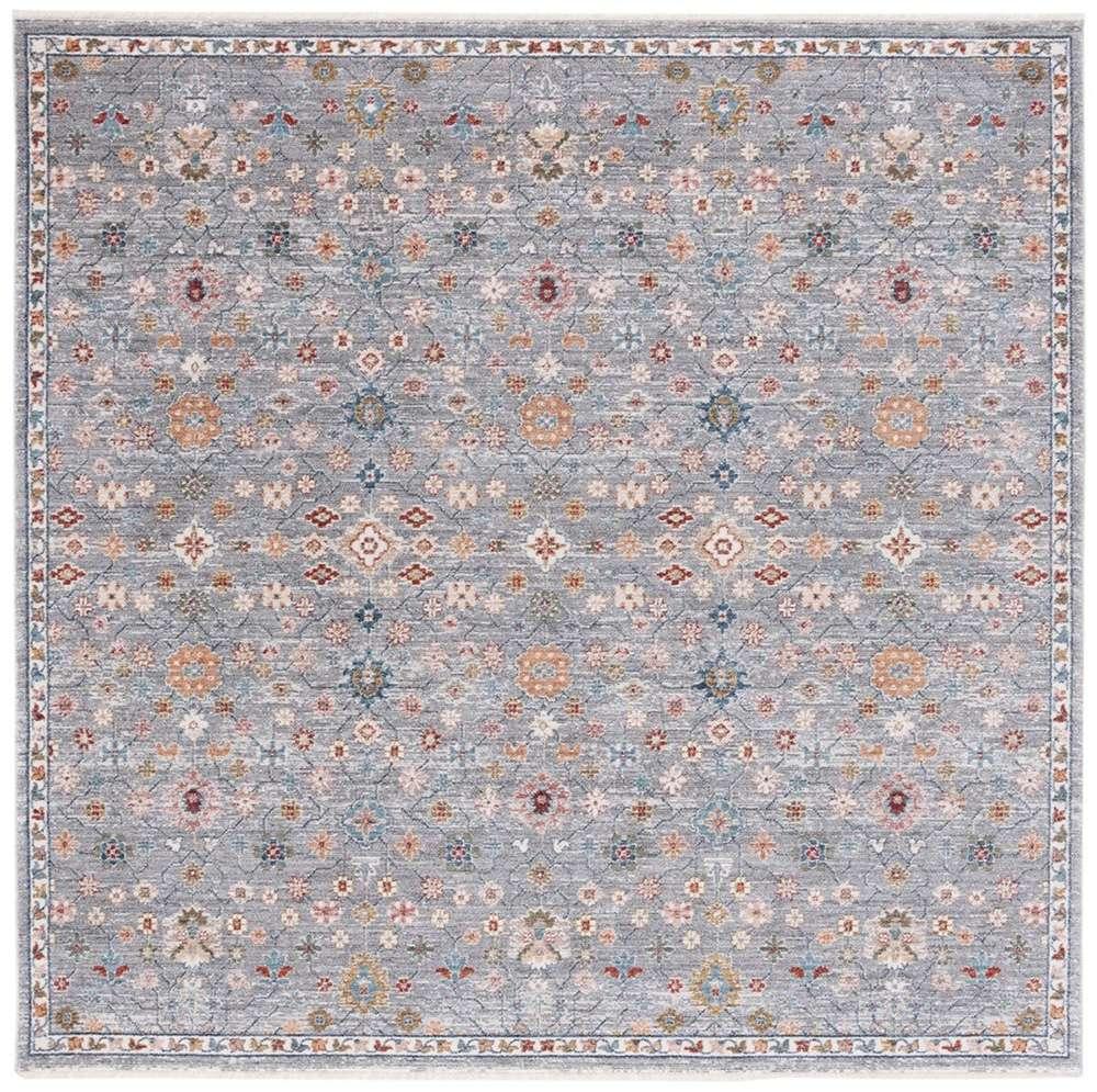 Lauren Ralph Lauren - Kempton Rug - 6-7in X 6-7in Square - Grey Blue / Rust veiw 1