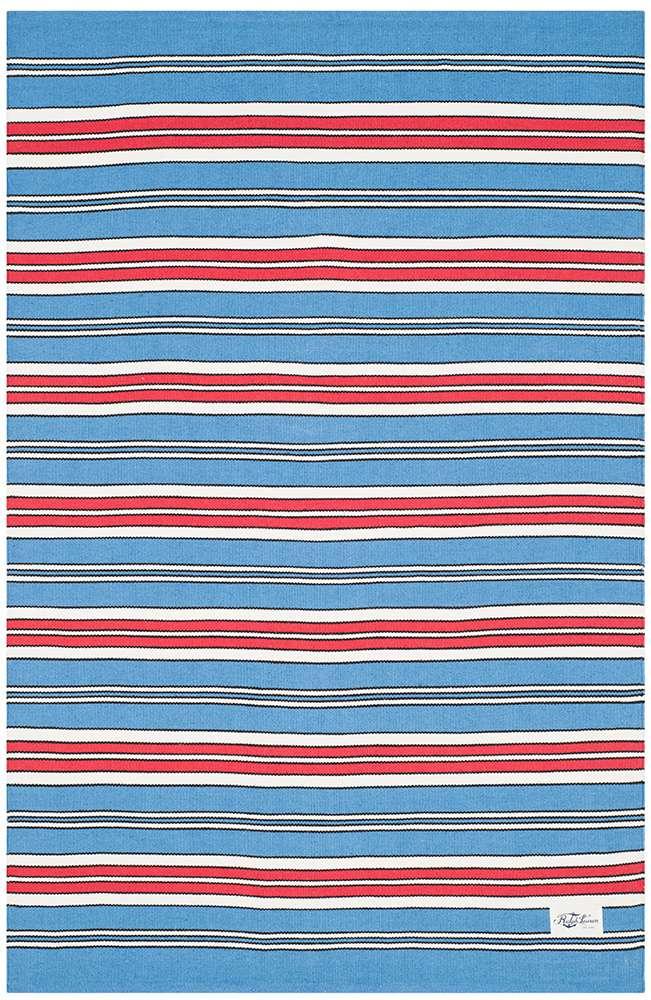 Lauren Ralph Lauren - Leopold Stripe Rug - 4 X 6 - Royal Blue veiw 1
