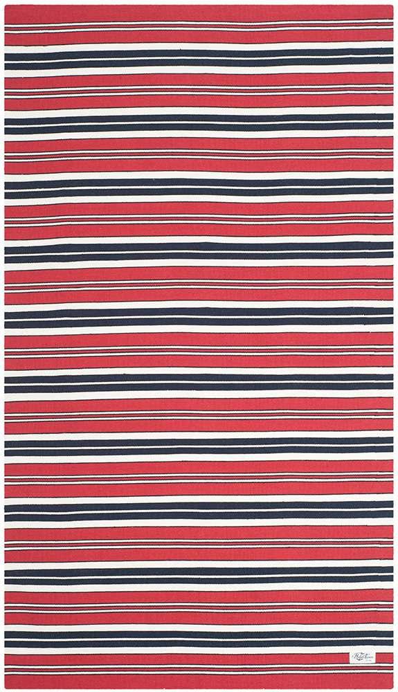 Lauren Ralph Lauren - Leopold Stripe Rug - 5 X 8 - Red veiw 1