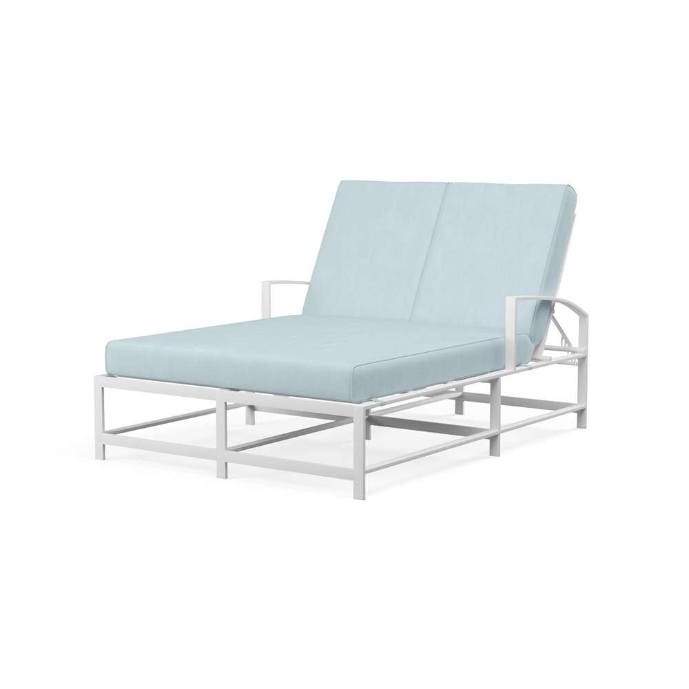 Sunset West - Bristol Double Chaise in Canvas Skyline w/ Self Welt - SW501-99-14091 veiw 1