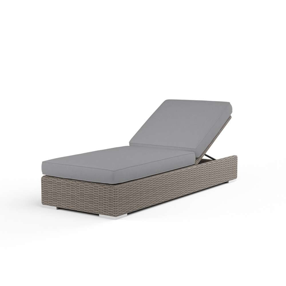 Sunset West - Coronado Adjustable Chaise in Canvas Granite w/ Self Welt - SW2101-9-5402 veiw 1