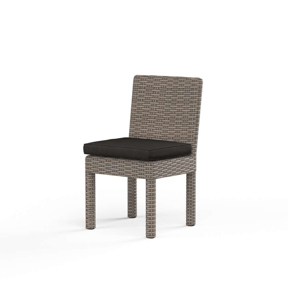Sunset West - Coronado Armless Dining Chair in Spectrum Carbon w/ Self Welt - SW2101-1A-48085 veiw 1