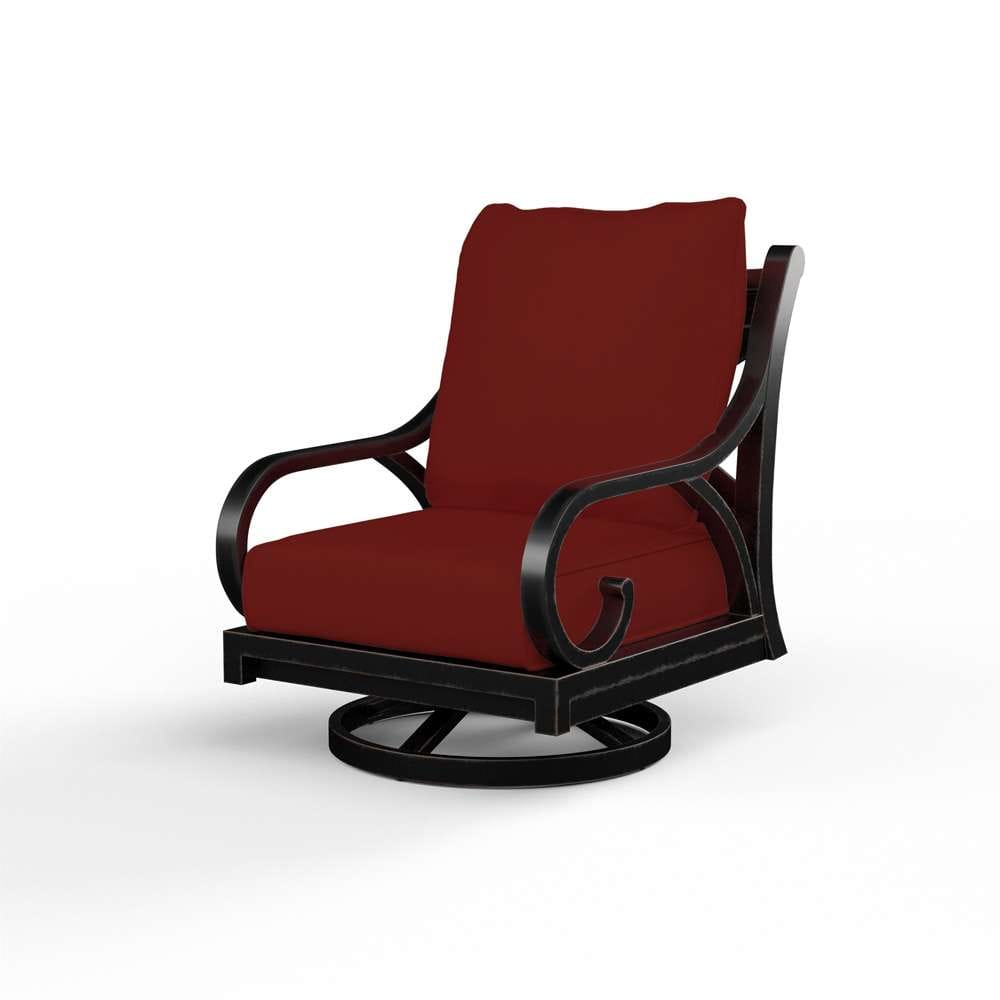 Sunset West - Monterey Swivel Rocker in Canvas Henna w/ Self Welt - SW3001-21SR-5407 veiw 1