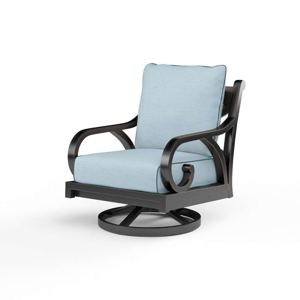 Sunset West - Monterey Swivel Rocker in Canvas Skyline w/ Self Welt - SW3001-21SR-14091 veiw 1