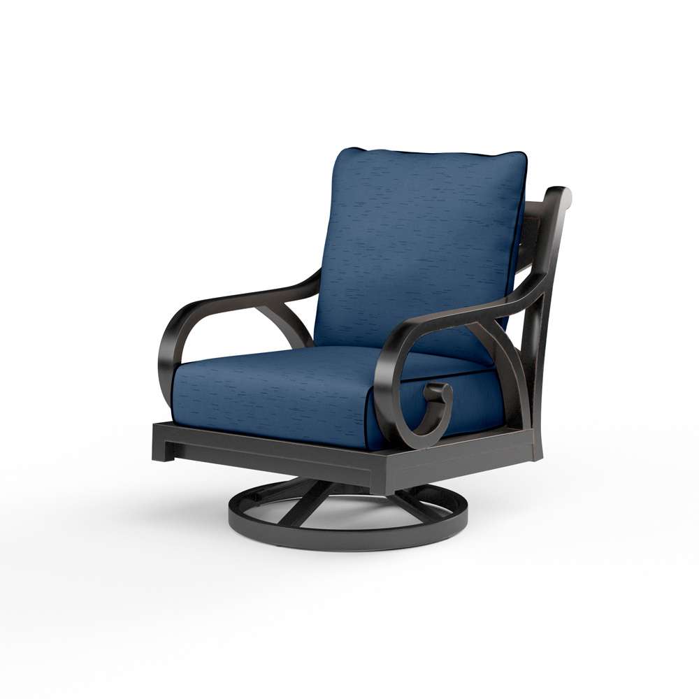 Sunset West - Monterey Swivel Rocker in Spectrum Indigo w/ Self Welt - SW3001-21SR-48080 veiw 1