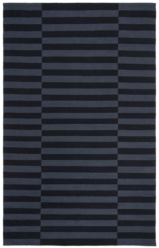 Lauren Ralph Lauren - Ludlow Stripe Rug - 5 X 8 - Onyx veiw 1