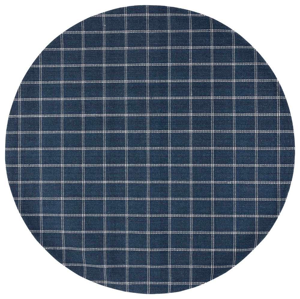 Lauren Ralph Lauren - Tamworth Check Rug - 7 X 7 Round - Navy veiw 1