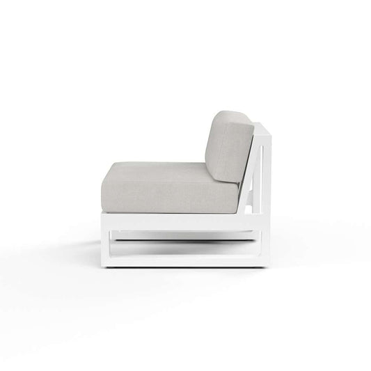 Sunset West - Newport Armless Club Chair in Cast Silver, No Welt - SW4801-AC-SLVR-STKIT veiw 2