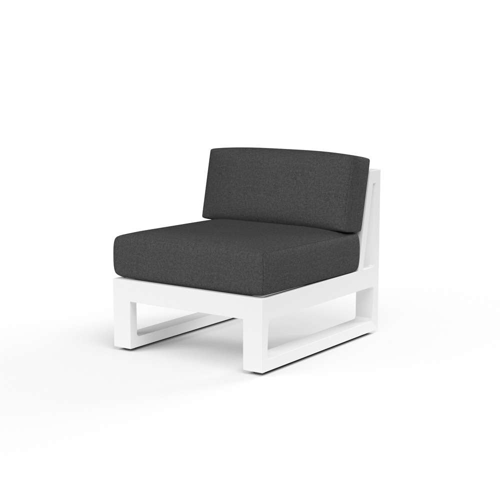Sunset West - Newport Armless Club Chair in Spectrum Carbon, No Welt - SW4801-AC-48085 veiw 1