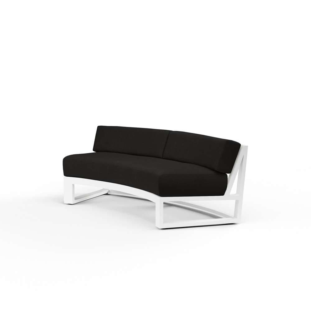 Sunset West - Newport Curved Sofa in Spectrum Carbon, No Welt - SW4801-CRV-48085 veiw 1
