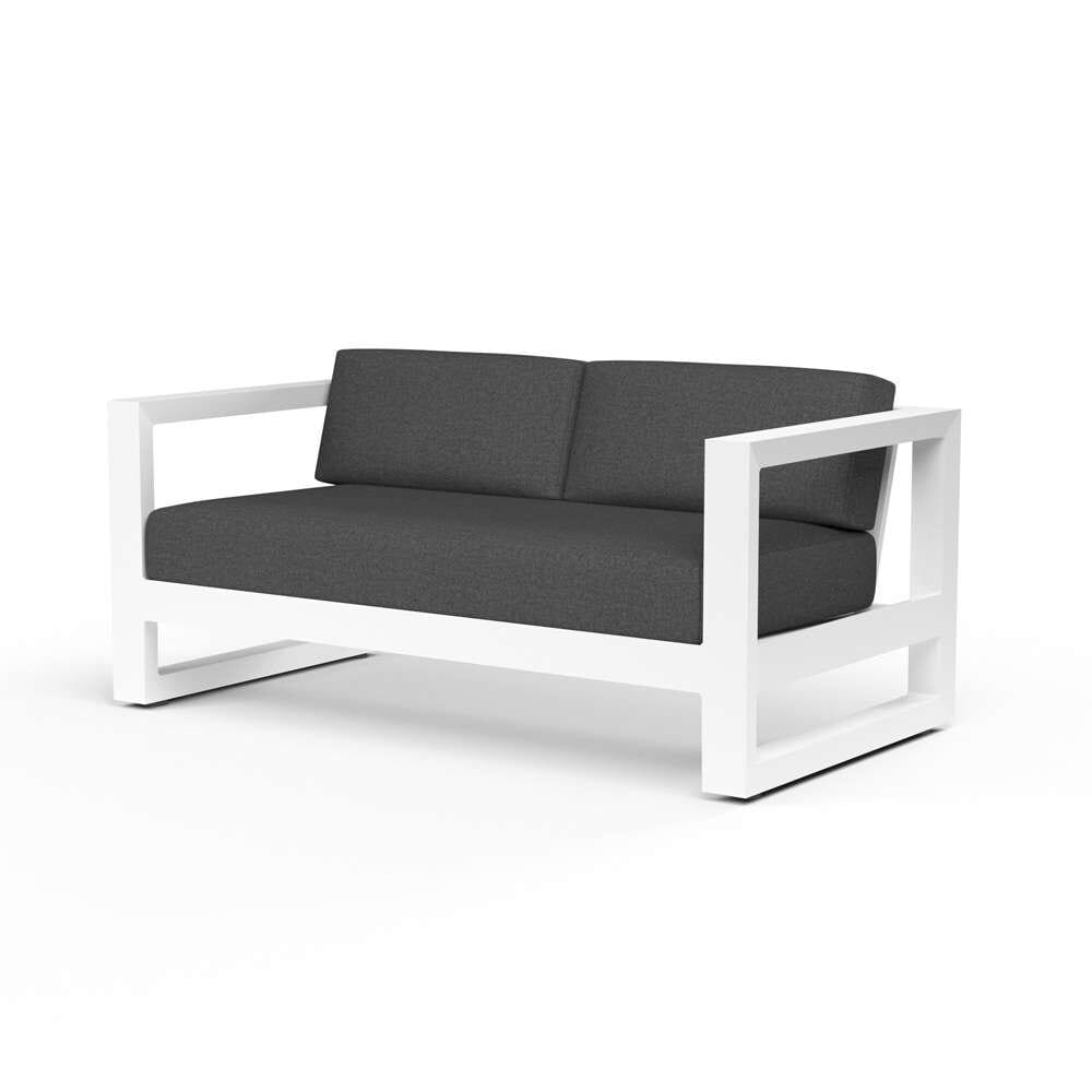 Sunset West - Newport Loveseat in Spectrum Carbon, No Welt - SW4801-22-48085 veiw 1