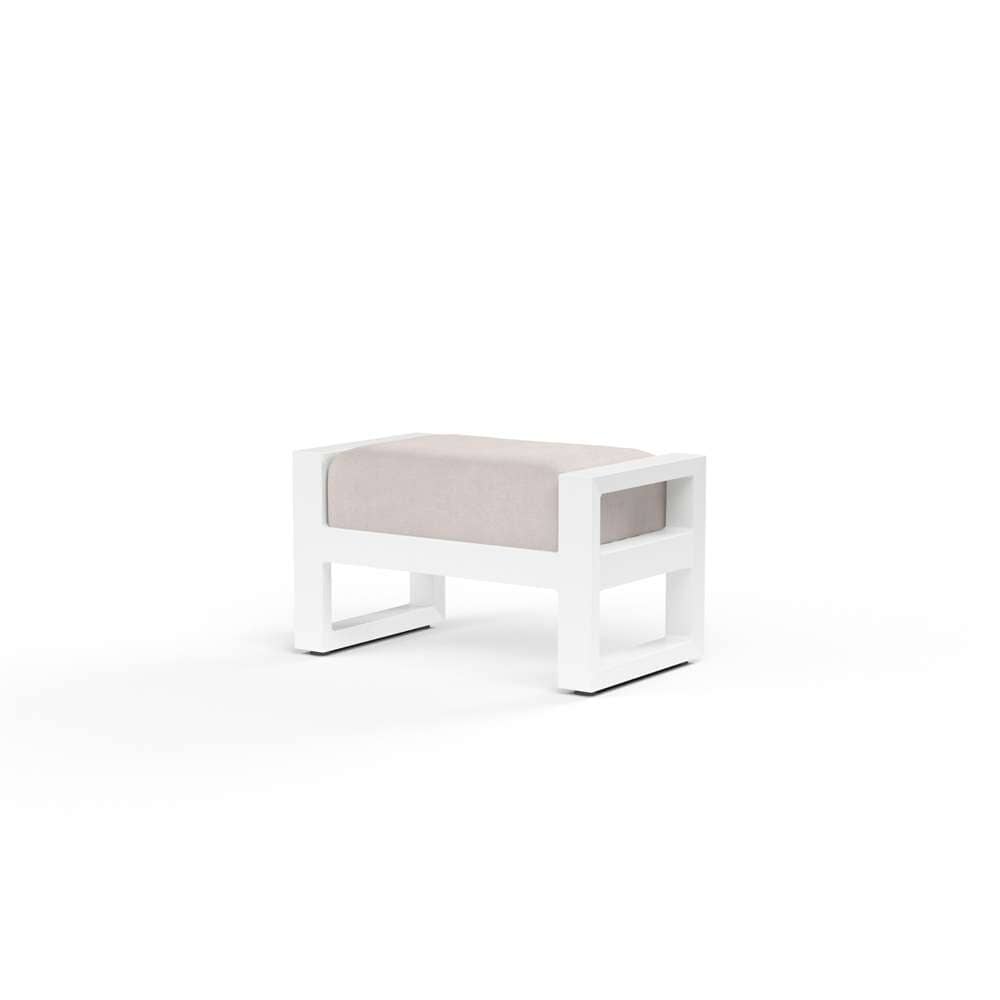 Sunset West - Newport Ottoman in Canvas Natural, No Welt - SW4801-OTT-5404 veiw 1